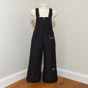 Skigear Youth Ski Snow Bibs Black Insulated Overalls Size Small